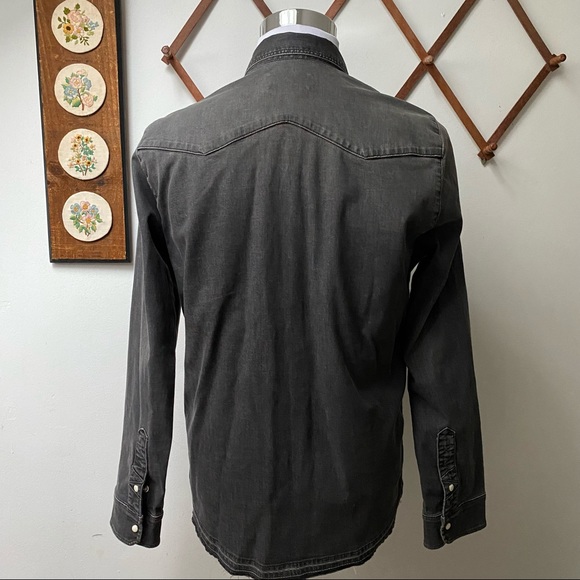 Zadig & Voltaire Denim Pearl Snap Western Shirt - Picture 4 of 13